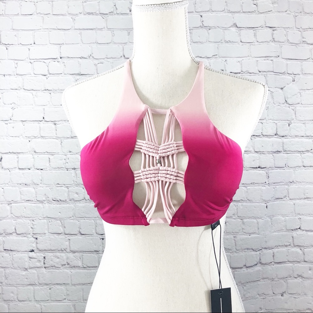 Dolce Vita Macrame Bikini Top Rosey